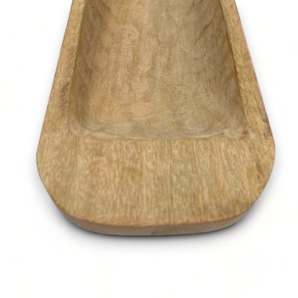 Threshold x Studio McGee Long Wooden Dough Bowl Brown Target - Picture 6 of 7